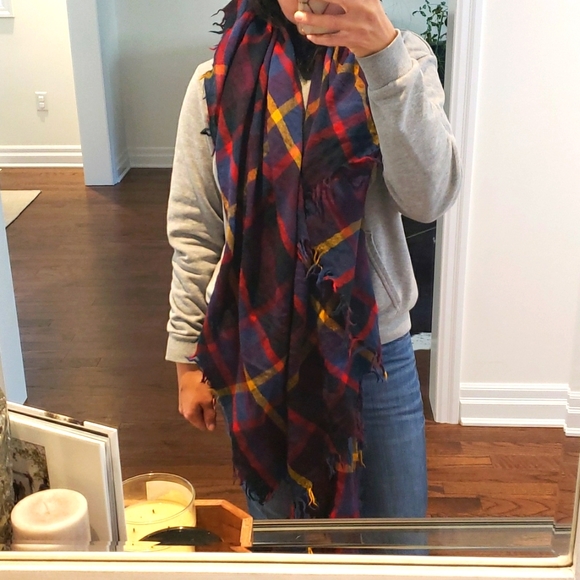 Wilfred Plaid Blanket Scarf - Picture 2 of 7